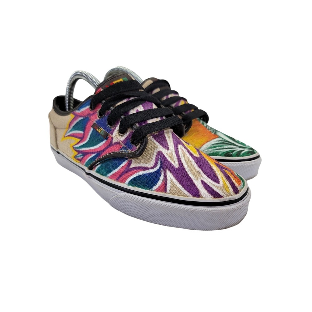 Vans Atwood Custom Multi-Color Rasta Skateboard Sneakers Men Sz 6.5/Women's Sz 8